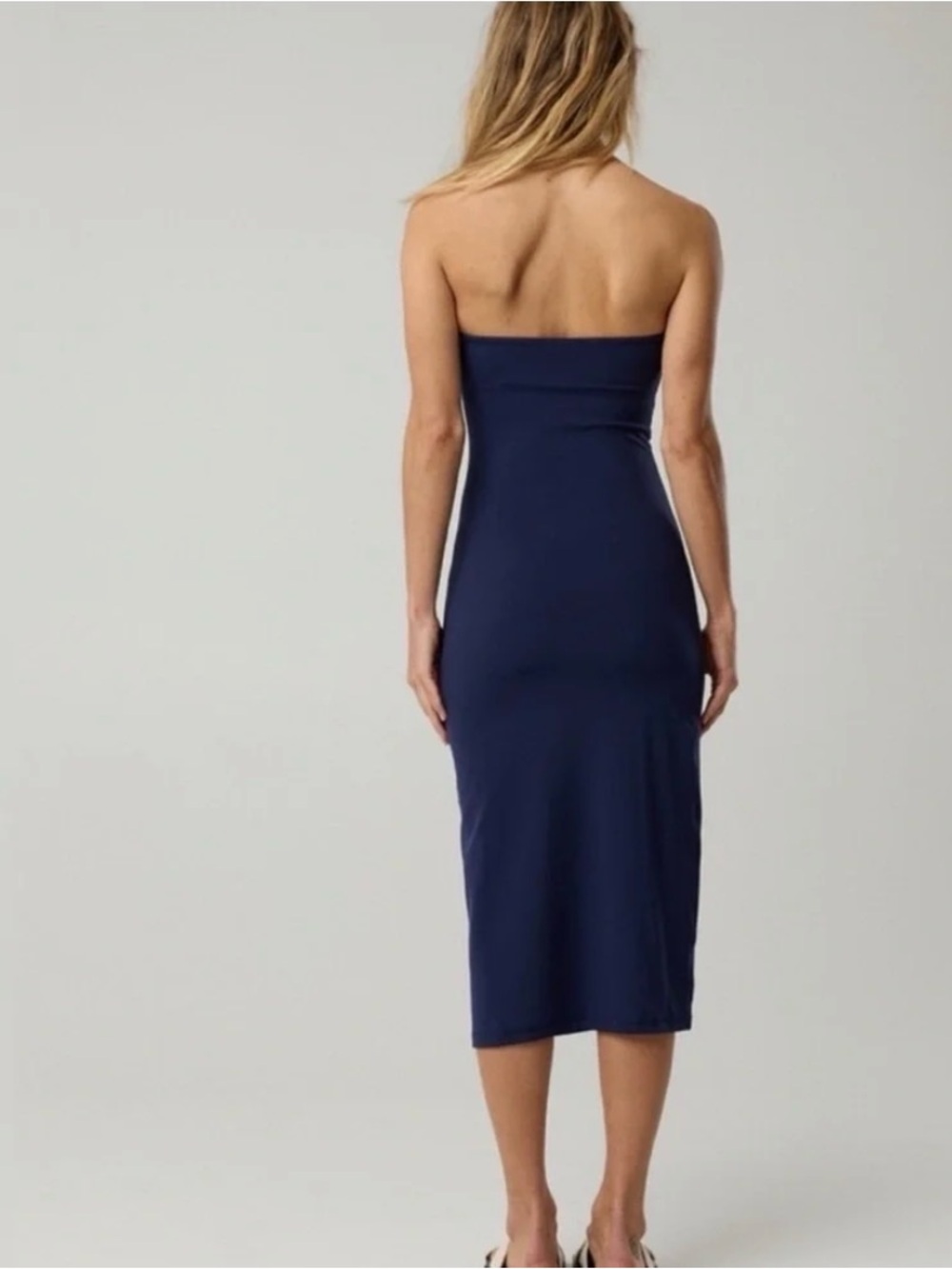 AERIE NWTG Navy blue Strapless Maxi Dress - Picture 6 of 6